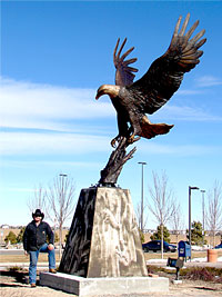 Bronze Eagle Sculptures