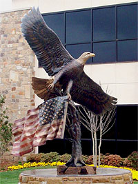 Bronze Eagle Sculptures