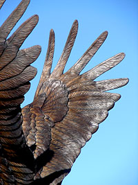 Monumental Bronze Eagle Sculptures