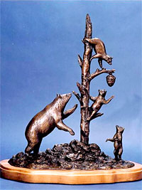 Small Bronze Wildlife Sculptures