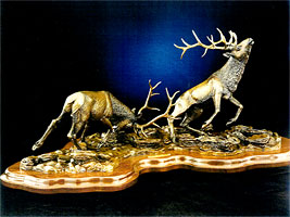 Small Bronze Wildlife Sculptures